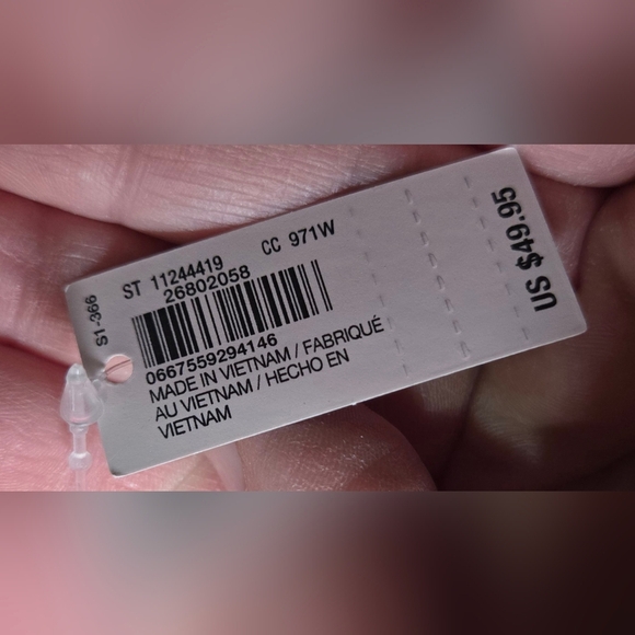 Victorias Secret Weekender Pink Canvas Color Block Travel Tote - Picture 5 of 5